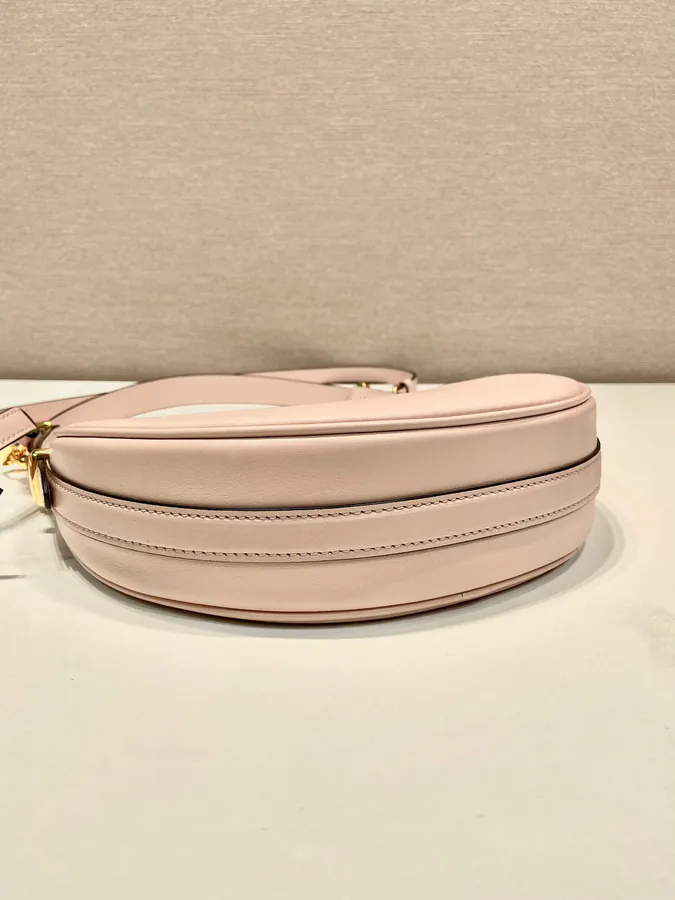 Moon Shoulder Bag in Grained Calfskin