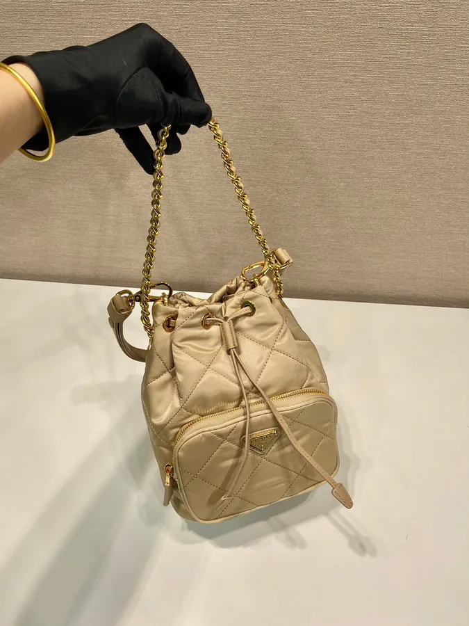 Celebrity Embroidered Bucket Bag 1BH038