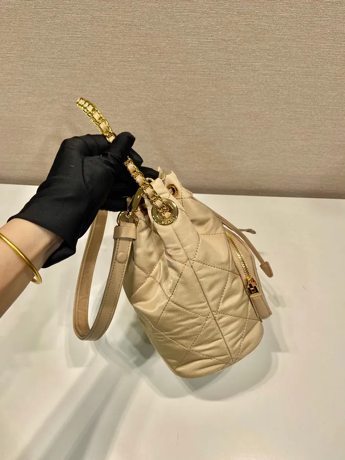 Celebrity Embroidered Bucket Bag 1BH038