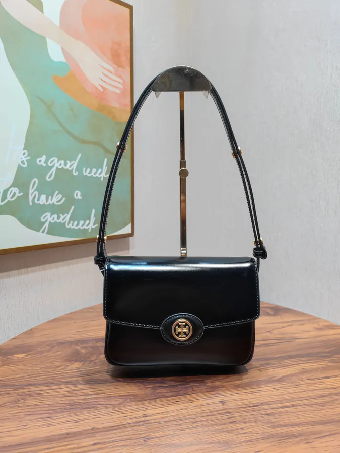TORY BURCH Robinson Crossbody Bag with Leather Texture