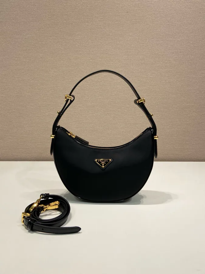 Moon Handbag Polished Calfskin and Nylon