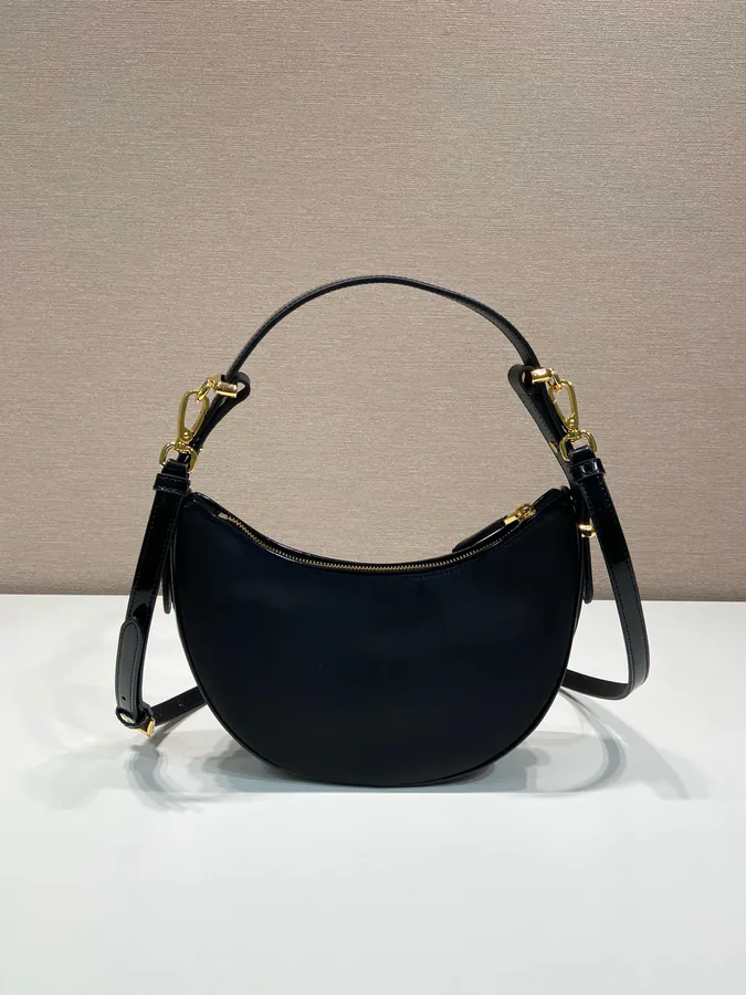 Moon Handbag Polished Calfskin and Nylon