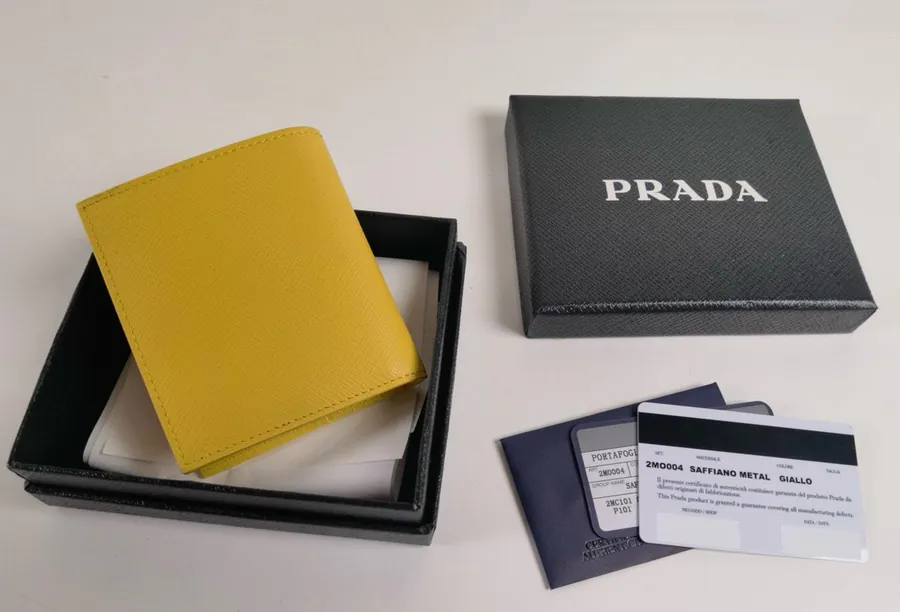 P Family Crosshatch Calfskin Wallet Compact Unisex