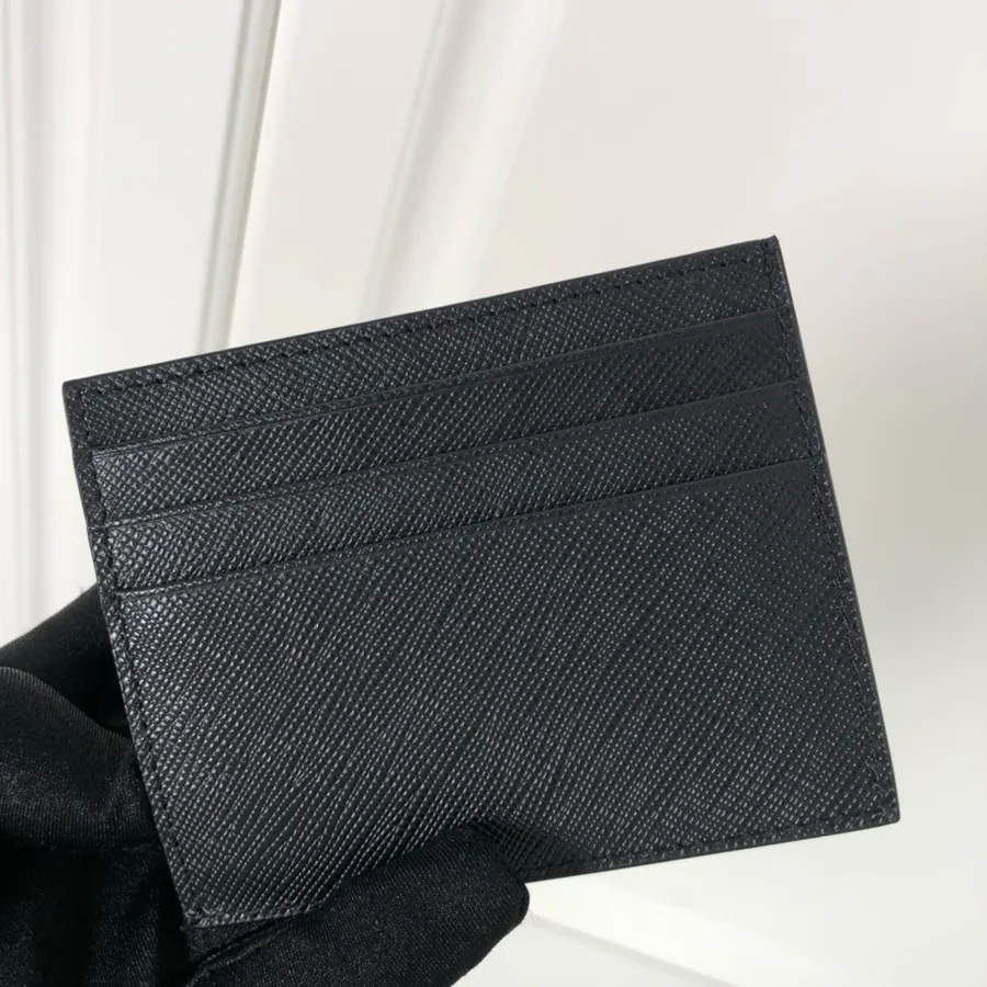 P House Men's Crossgrain Calfskin Card Wallet