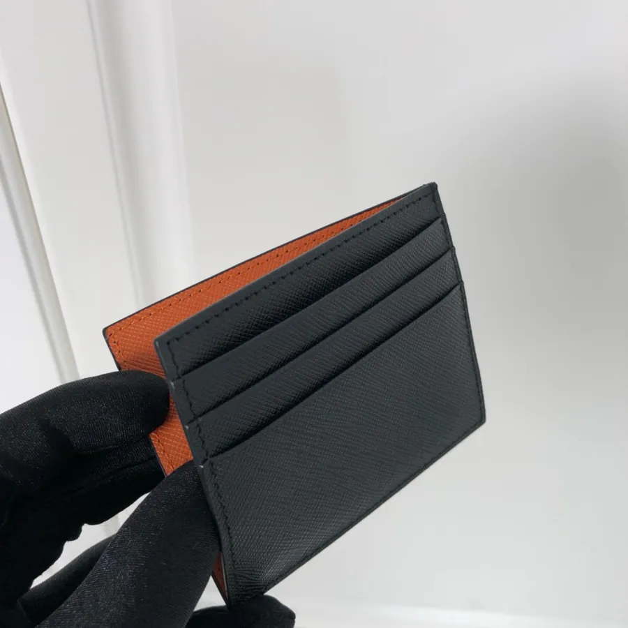 P House Men's Crossgrain Calfskin Card Wallet