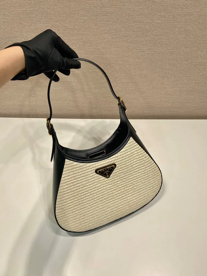 New Cleo 1BC179 Straw Crossbody Bag