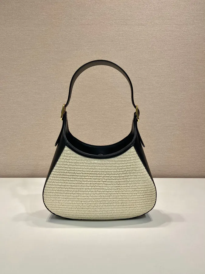 New Cleo 1BC179 Straw Crossbody Bag