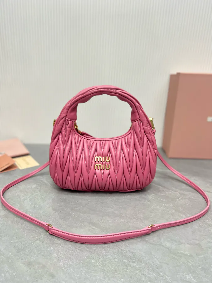 MiuWander Handbag with Matelasse Texture