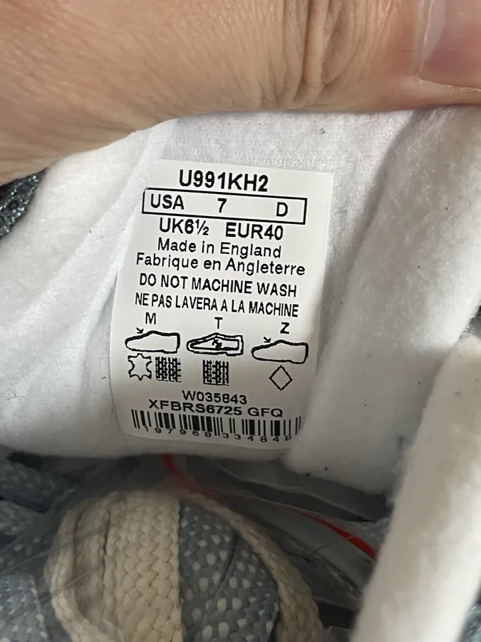 KITH x New Balance NB 991 V2 Steel Blue 17EE Urban Sneaker