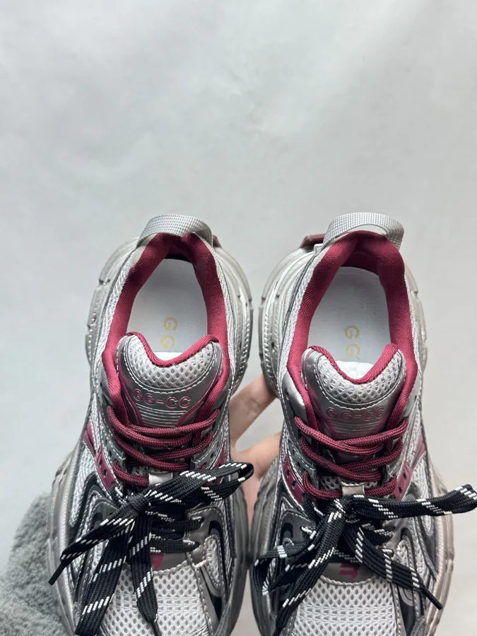 270 GG CC Dad Shoes in Gray Red