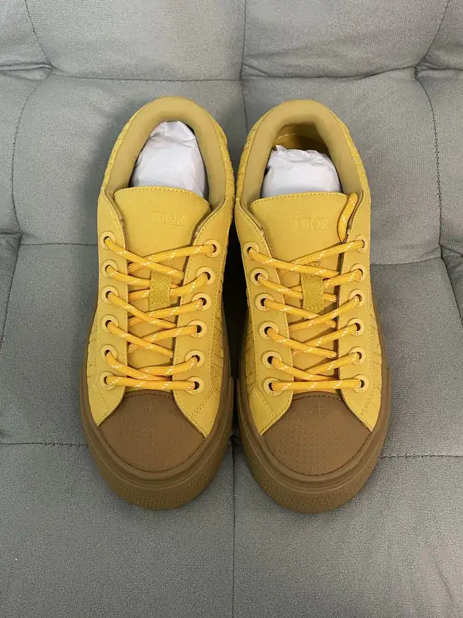 Stone Island x B33 Yellow Low Top Sneaker