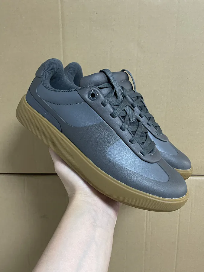 Lululemon Cityverse Black Grained Calfskin Sneaker