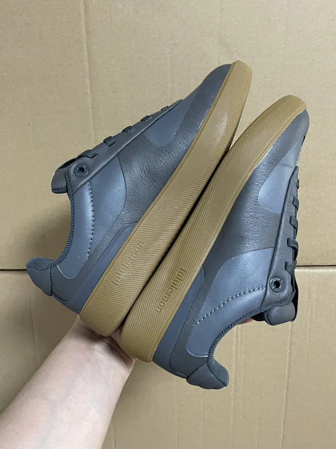 Lululemon Cityverse Black Grained Calfskin Sneaker