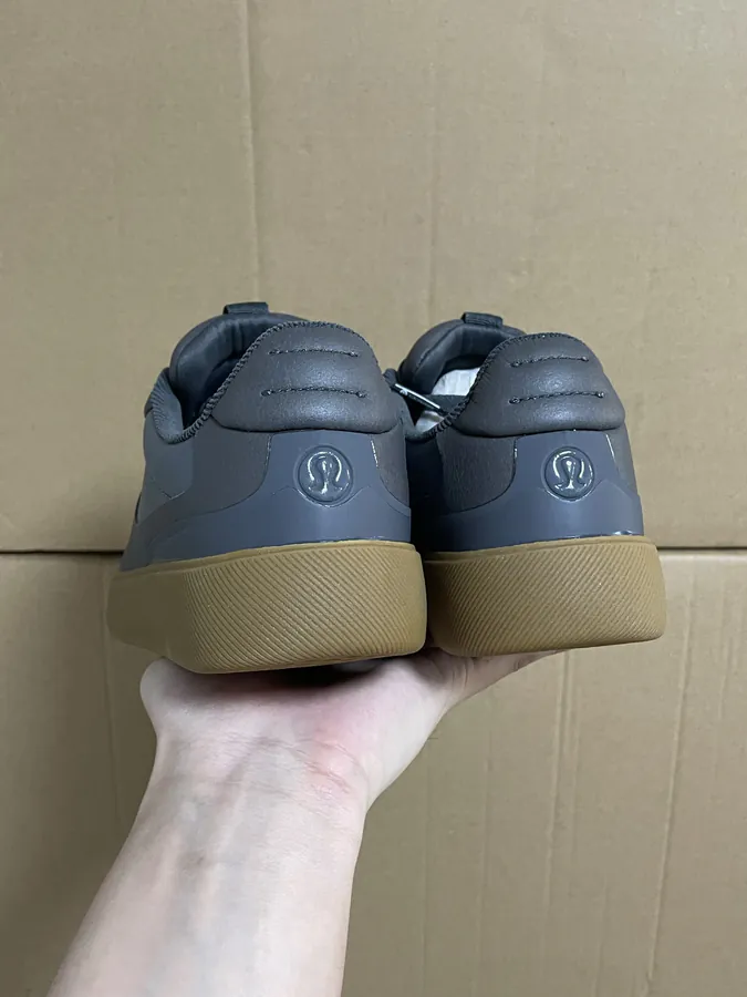 Lululemon Cityverse Black Grained Calfskin Sneaker