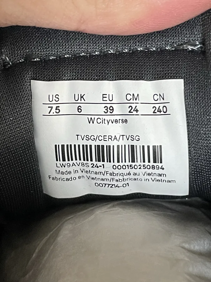 Lululemon Cityverse Black Grained Calfskin Sneaker