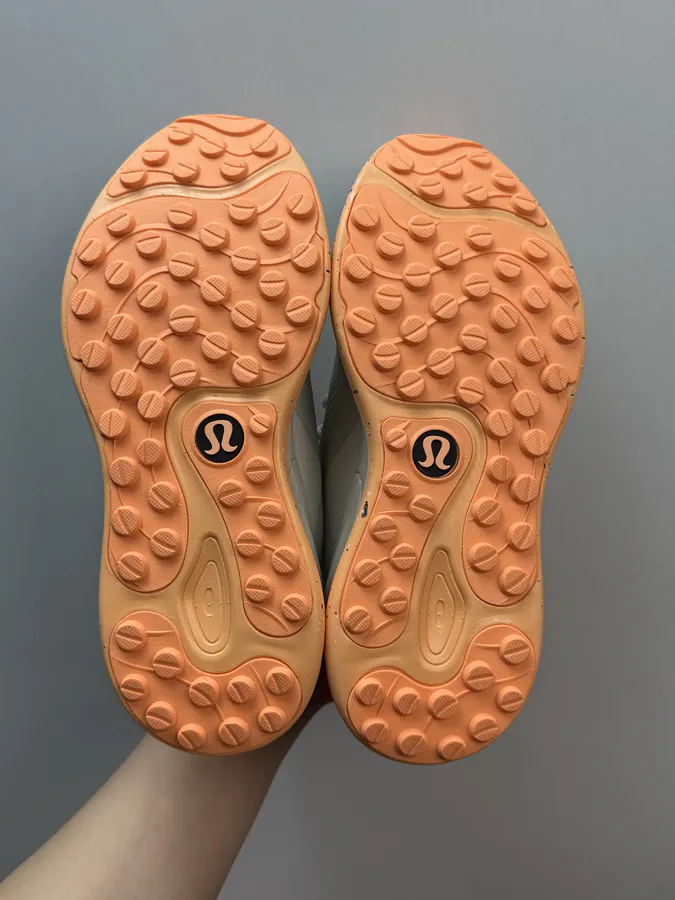 Lululemon Blissfeel Trail Gray Orange