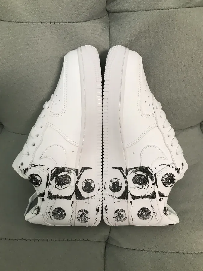 Comme des Garcons Air Force 1 White and Black Color