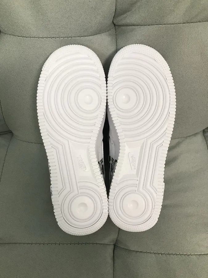 Comme des Garcons Air Force 1 White and Black Color
