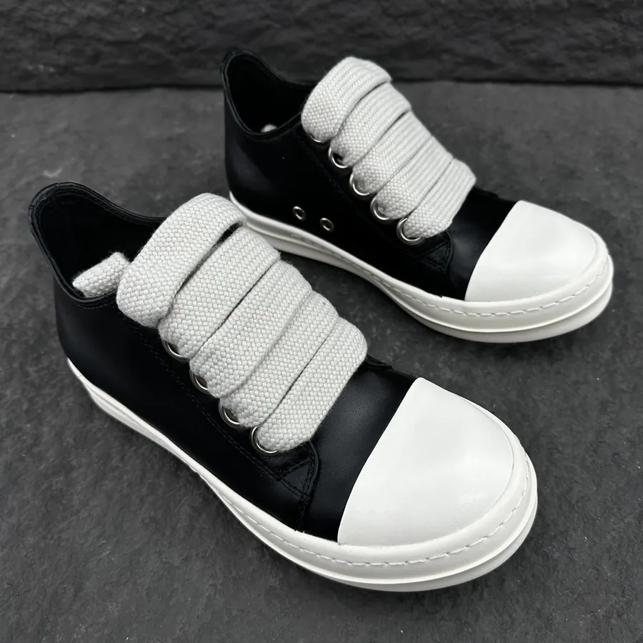 Ri Owens Jumbo Lace Puffer Low Top Sneaker