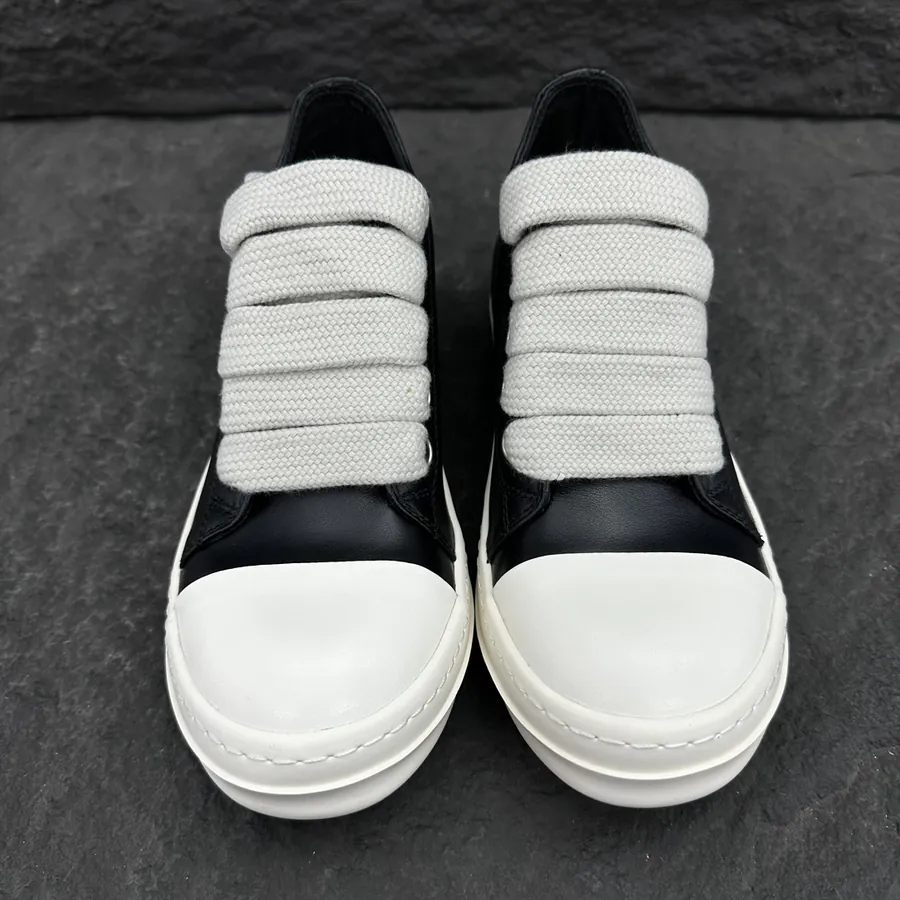 Ri Owens Jumbo Lace Puffer Low Top Sneaker