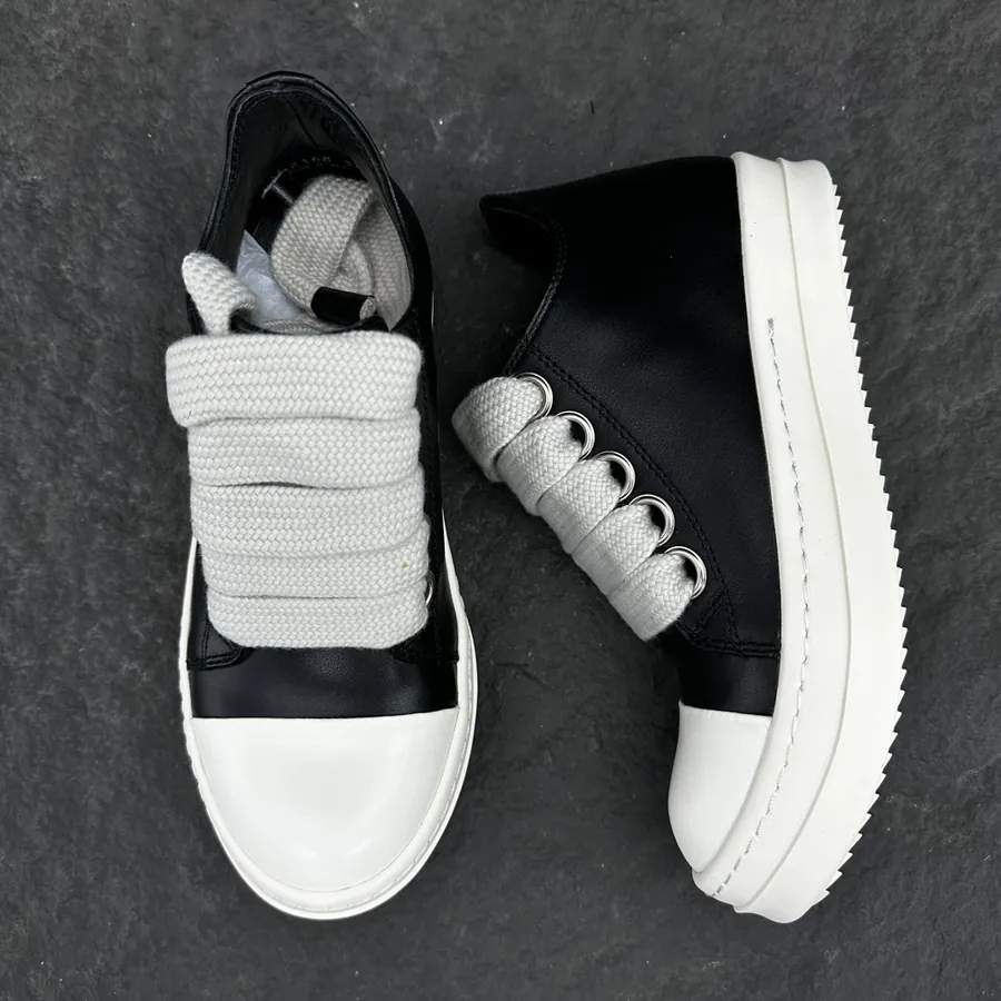 Ri Owens Jumbo Lace Puffer Low Top Sneaker