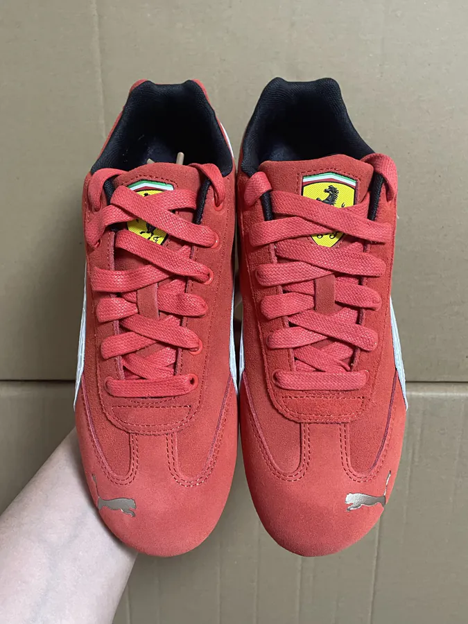 Ferrari Speed Lifestyle Sneaker Unisex Red and White Color