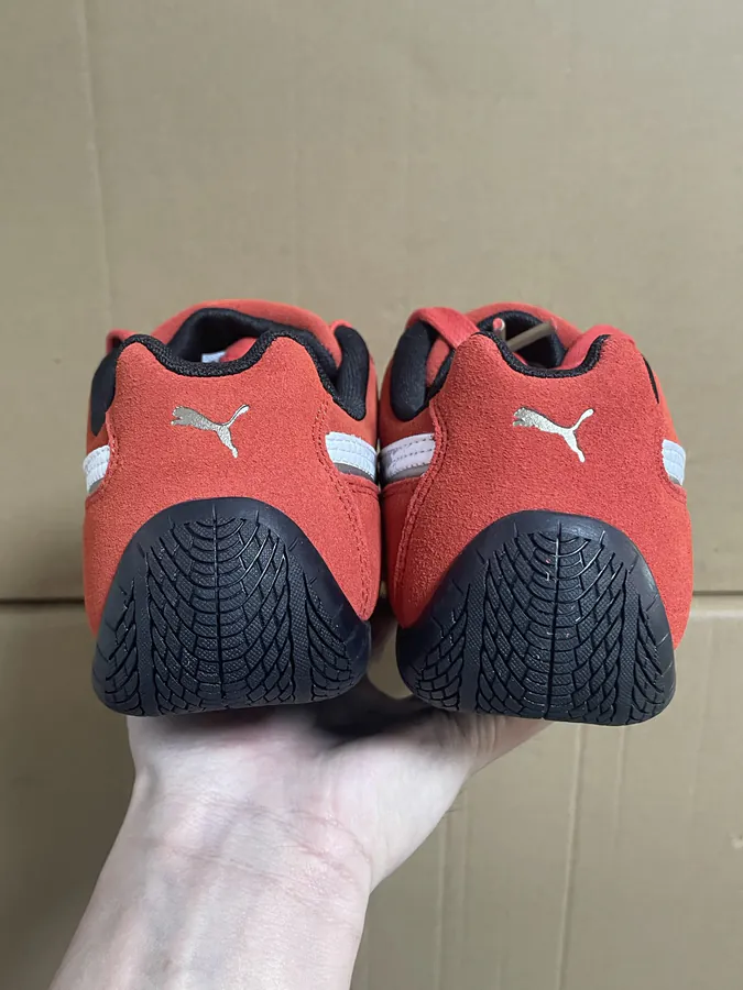 Ferrari Speed Lifestyle Sneaker Unisex Red and White Color