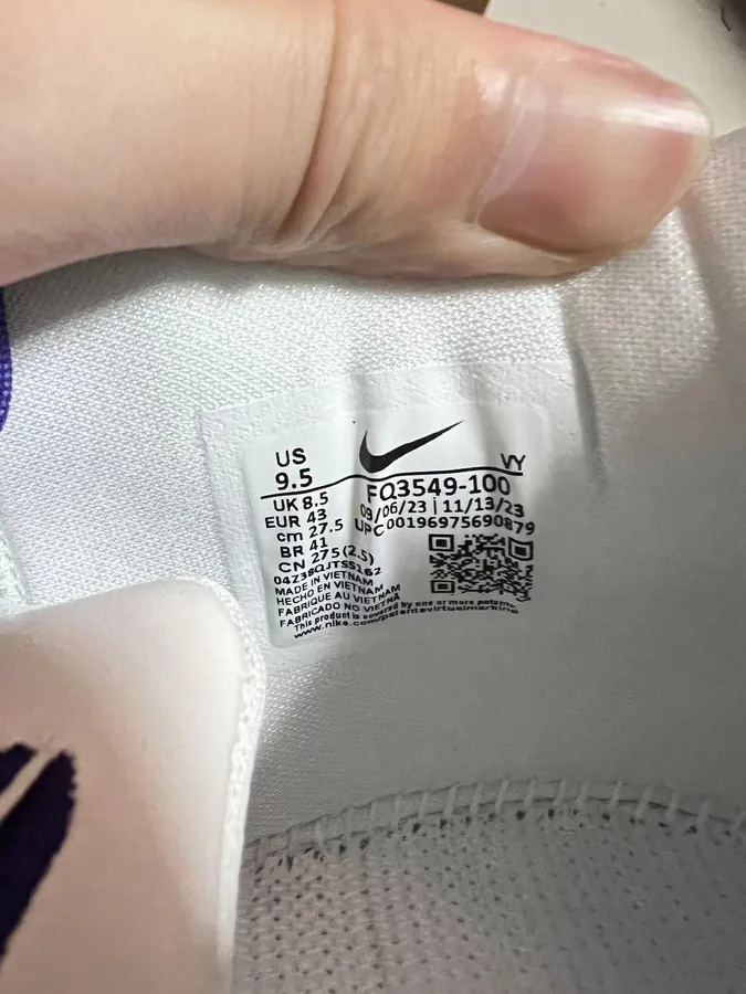 8 GC Basketball Shoes in White and Purple Colorway