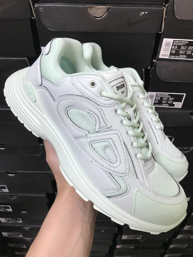 STONE ISLAND x B30 Sneaker with Round Toe and Laces