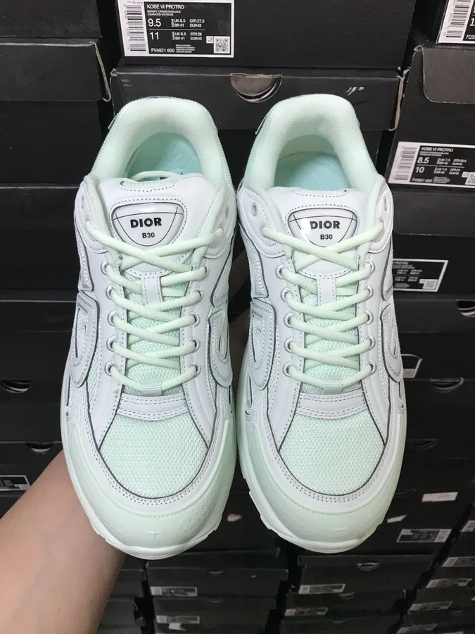 STONE ISLAND x B30 Sneaker with Round Toe and Laces
