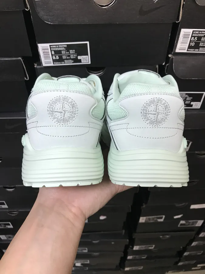 STONE ISLAND x B30 Sneaker with Round Toe and Laces