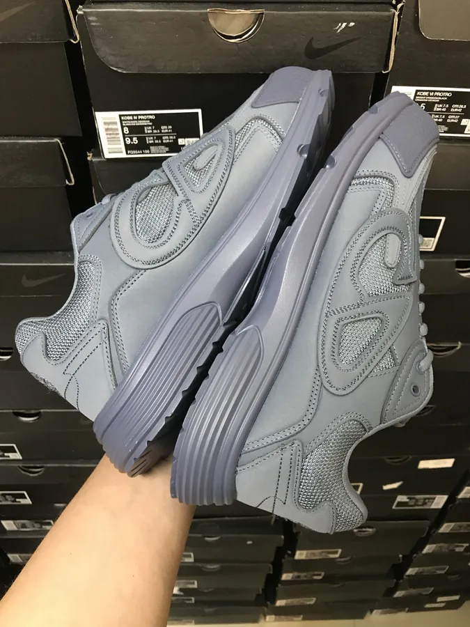 STONE ISLAND x B30 Sneakers Round Toe Laces Low Top Casual Shoes Deep Blue
