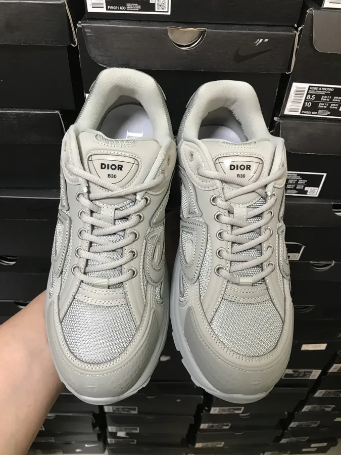 STONE ISLAND x B30 Sneaker with Round Toe and Laces
