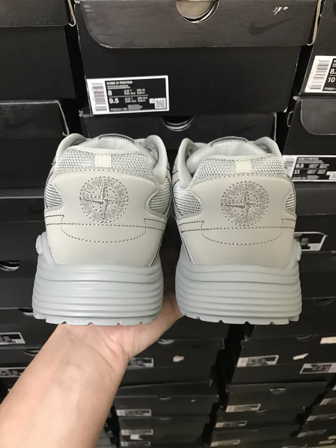 STONE ISLAND x B30 Sneaker with Round Toe and Laces