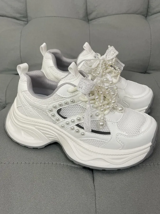 GG CC Athletic Sneaker with Retro Thick Sole