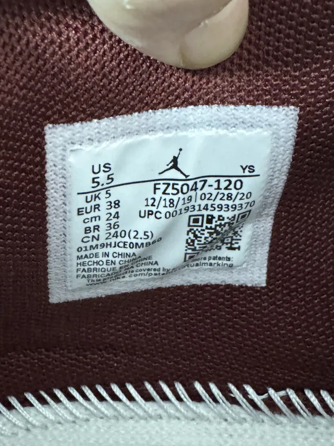 Shoe visual reference image