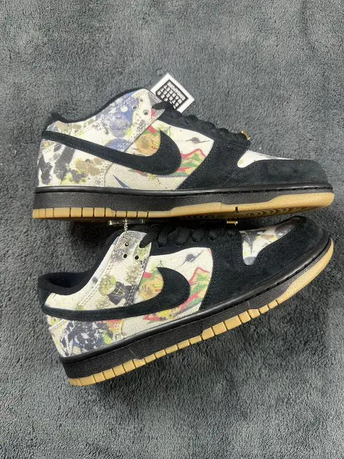 Supreme x Dunk SB Low Canvas Oil Painting