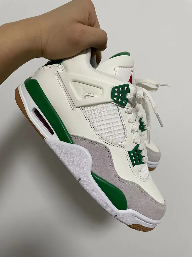 SB x Air 4 Green White Authentic Original