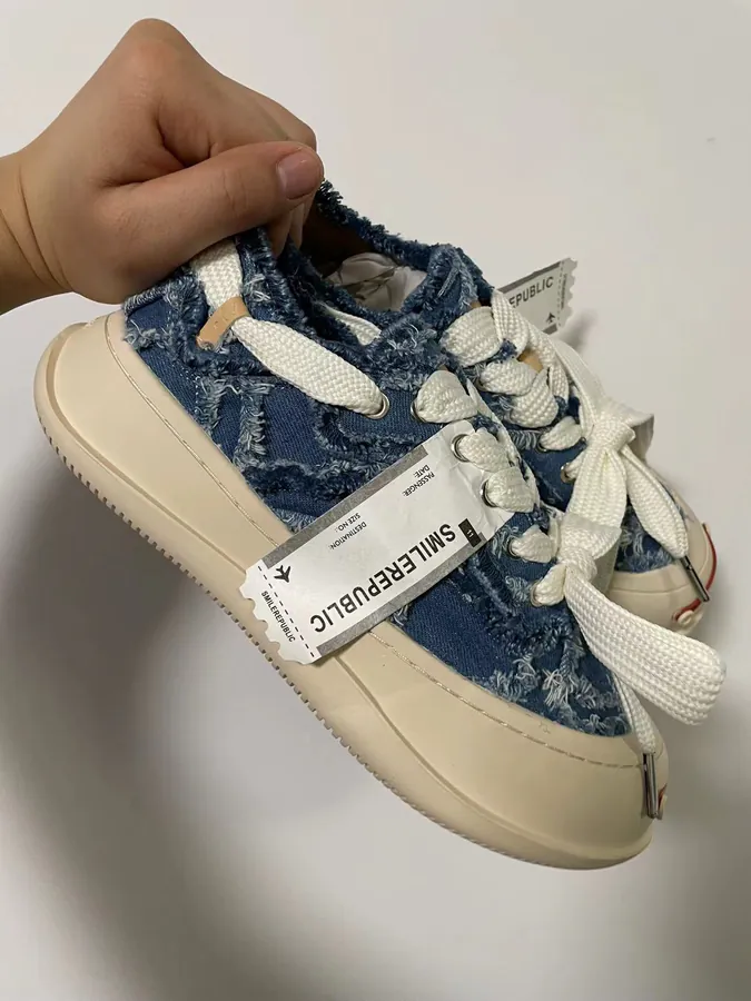 SMILEREPUBLIC Denim Blue Bucket Bag