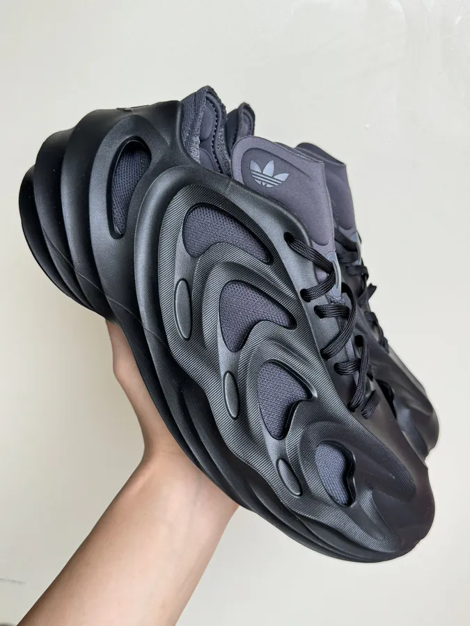 AdiFOM Q Black Mesh Sneakers