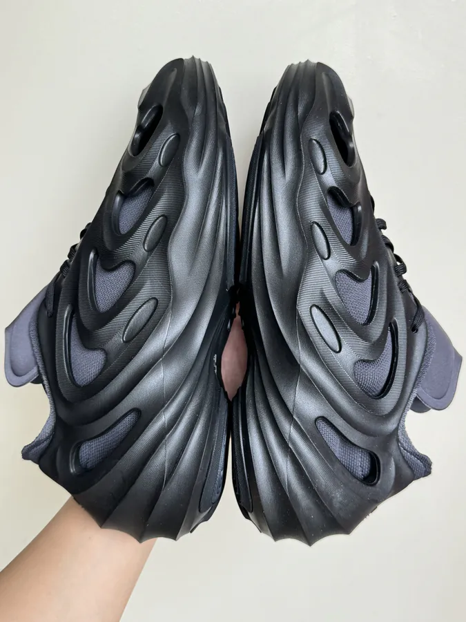 AdiFOM Q Black Mesh Sneakers