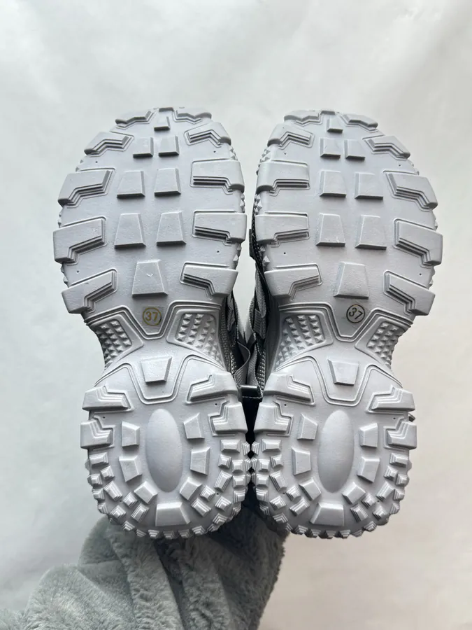 GG CC Dad Shoes in Silver White