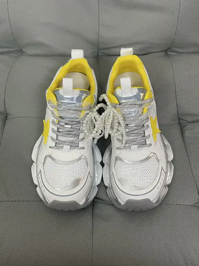 GG CC Casual Sneakers with Retro Thick Sole