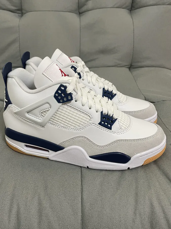 SB x Air 4 Retro Basketball Shoes Navy
