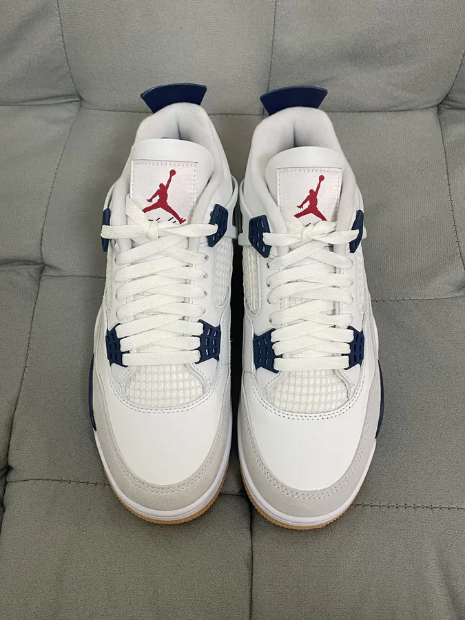 SB x Air 4 Retro Basketball Shoes Navy