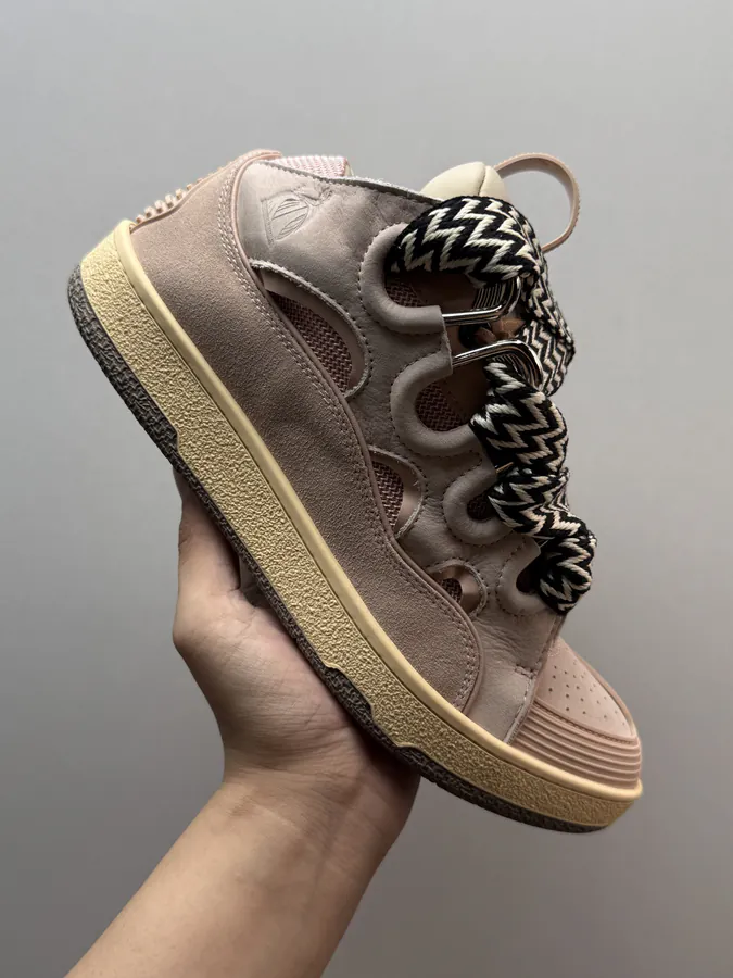 Lanvin Curb Sneakers in Pink