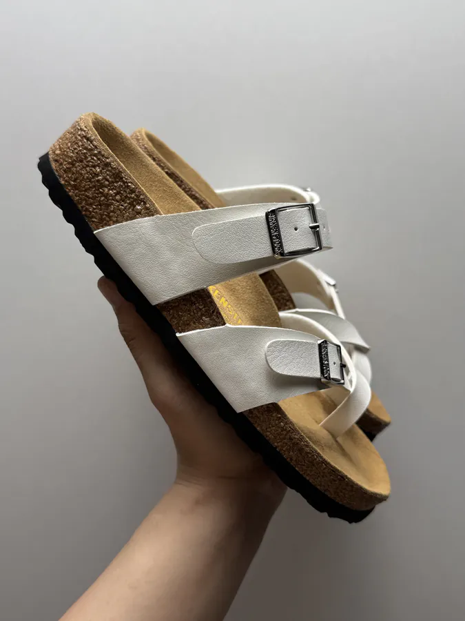 Birkenstock Pearl White Bucket Bag