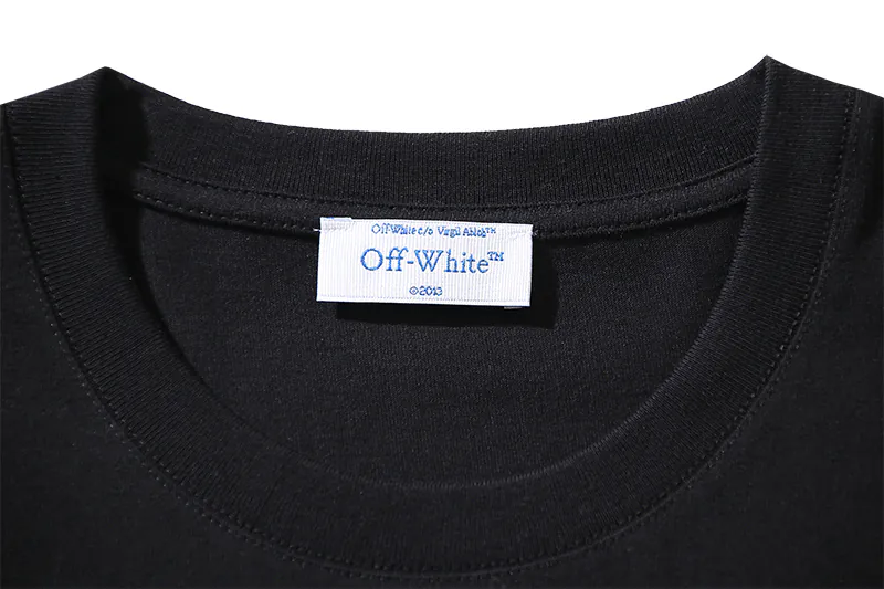 OFF WHITE On the Go Moon Print Short Sleeve T Shirt in Black, White, Blue