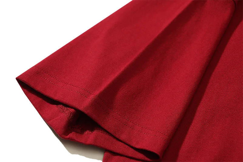 OFF WHITE Moonwalk Arrow Print Cotton T Shirt in Wine Red