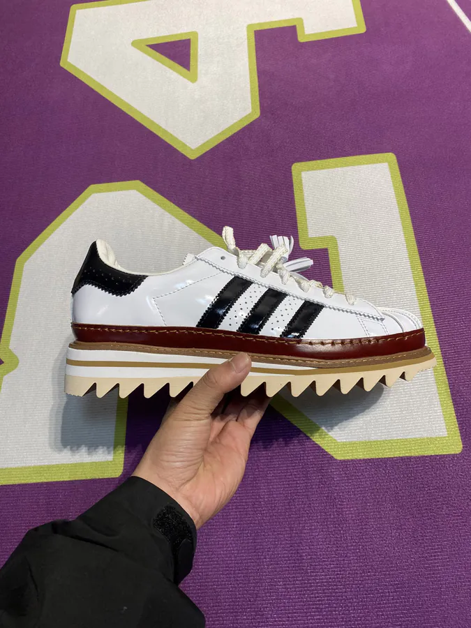 CLOT x SUPERSTAR AdiDaas Shell White Bucket Bag